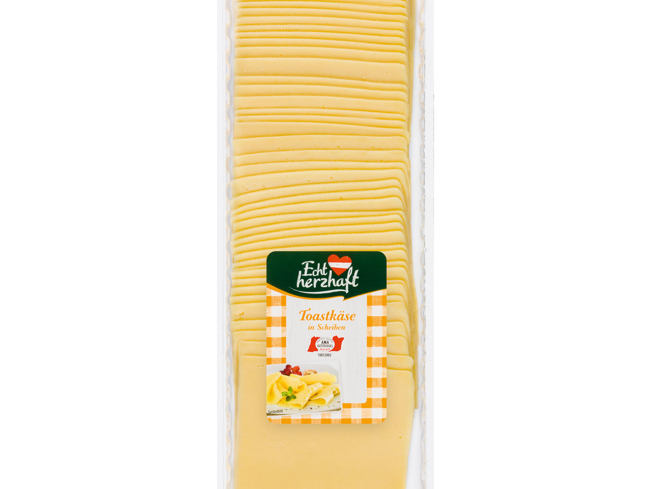 ECHT HERZHAFT Toastkäse in Scheiben