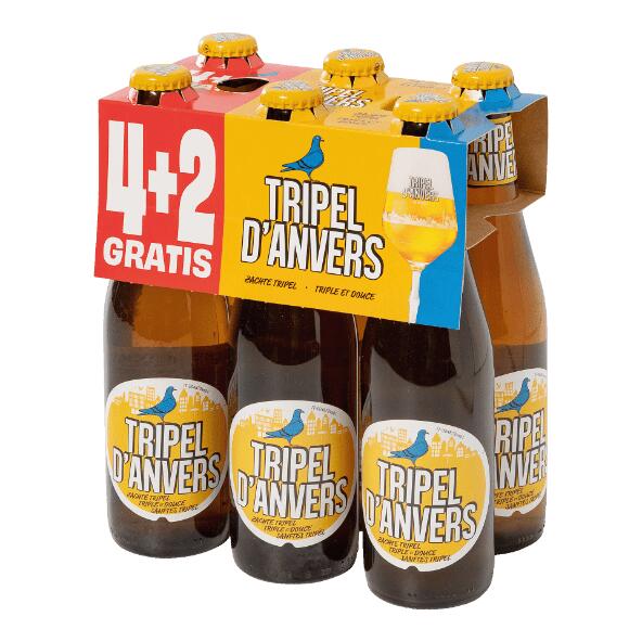 TRIPEL D'ANVERS(R) Sterk blond bier, 6 st.