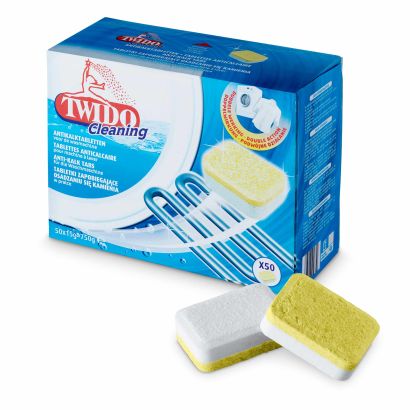 Tablettes anticalcaire pour lave-linge, 50 pcs