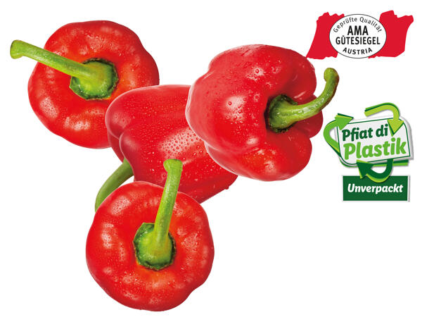 Paprika rot aus Österreich