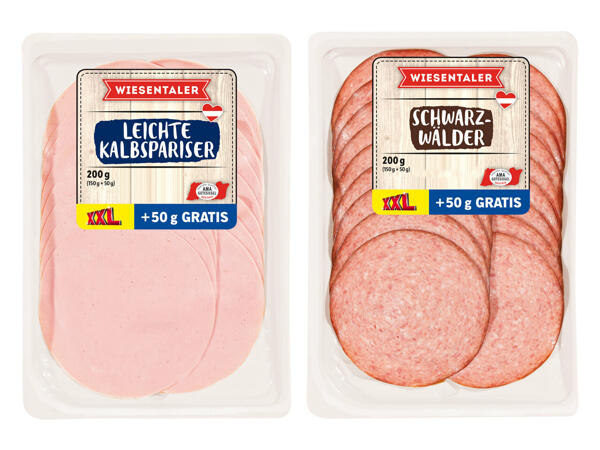 Schwarzwälder/Kalbspariser 150 g + 50 g gratis