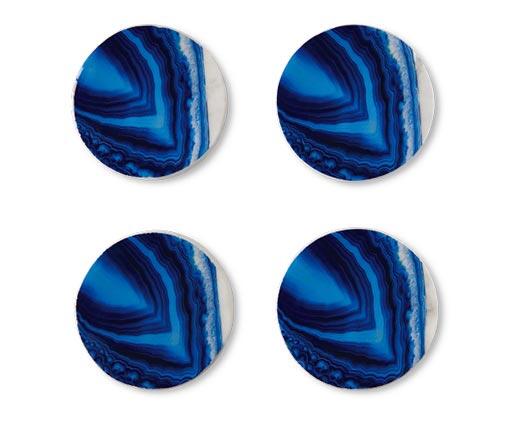 Crofton 
 Agate Print Marble Coasters