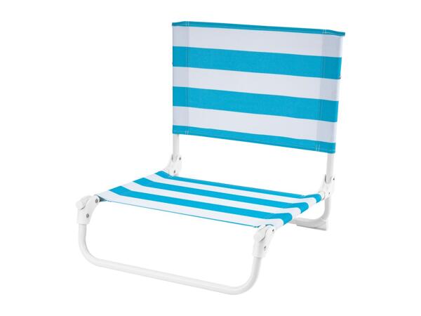 Crivit Blue & White Beach Chair