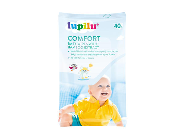Lingettes humides pour bébé avec lotion