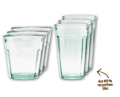 CROFTON(R) Recycling-Trinkgläser-Set, 3-teilig