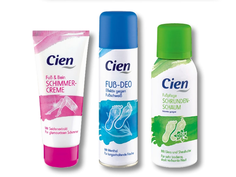 Déodorant pieds, crème nacrée pieds et jambes, mousses anti-crevasses