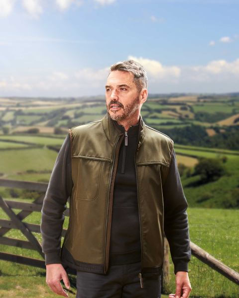 Green Softshell Gilet