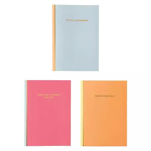 3 Pack Notebook Set - Positive