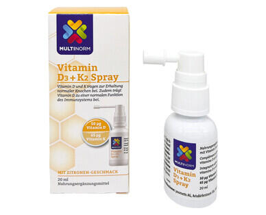 MULTINORM 
 VITAMIN D3+K2 SPRAY