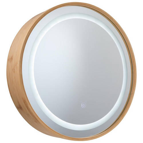 Bamboo Mirror Cabinet with LED