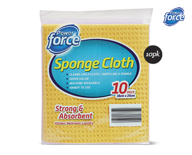 SPONGE CLEANING CLOTHS 10PK 