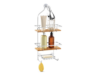 Easy Home Bamboo Shower Caddy