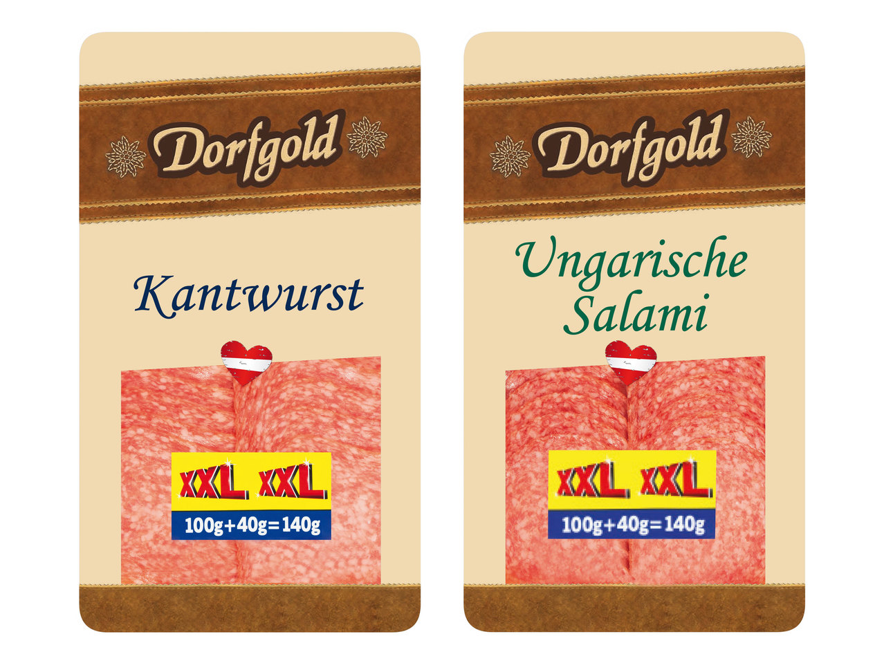 DORFGOLD Kantwurst/Ungarische Salami