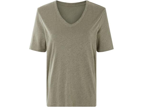 Ladies' linen-blend shirt