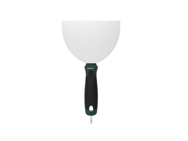 Multi-purpose decorating tool, drywall decorators knife, trowel or paint & plaster mixing paddle