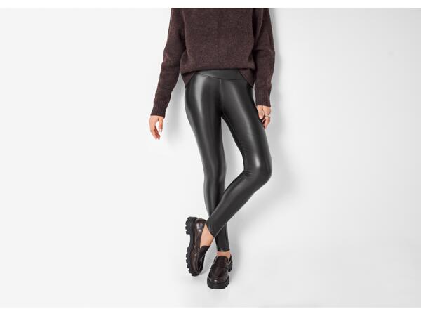 Ladies' Leather Effect Leggings