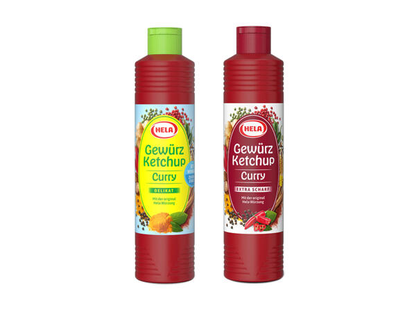 Ketchup speziato al curry Hela