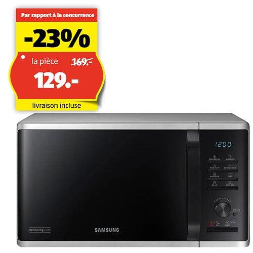 SAMSUNG Micro-ondes Solo MW3500, MS23K3515AS/SW, argenté