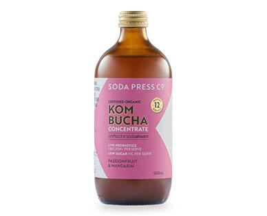 Soda Press Co Organic Passionfruit & Mandarin Kombucha Concentrate 500ml