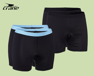 CRANE Damen-/Herren-Radfahr-Unterhose, Doppelpkg.