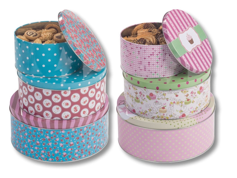 Set de boîtes à biscuits, 3 pièces