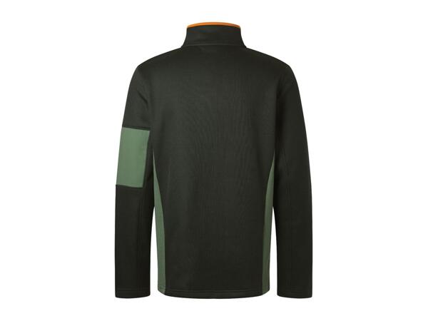 CRIVIT Men's Green Knitted Fleece Jacket