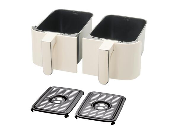 Silvercrest Beige Dual Basket Air Fryer