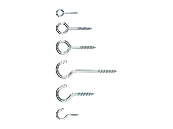 Parkside Assorted Hooks & Screw Eyes - 151 Pieces