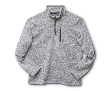 Royal Class Men's Marled Fleece 1/4 Zip Top