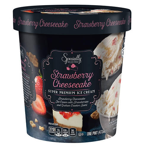 Strawberry Cheesecake Premium Ice Cream, 16 fl oz