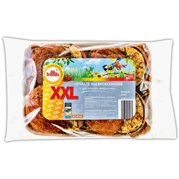 Gefüllte Halbkokosnüsse XXL