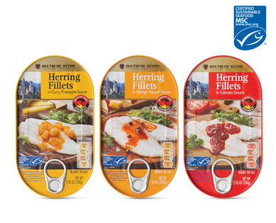 Deutsche Kuche	Herrings Fillets in Flavored Sauce
