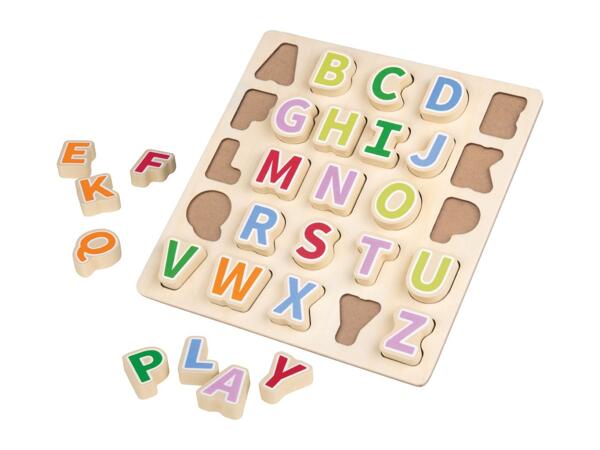 Playtive Wooden Alphabet Puzzle - 27 Piece Set