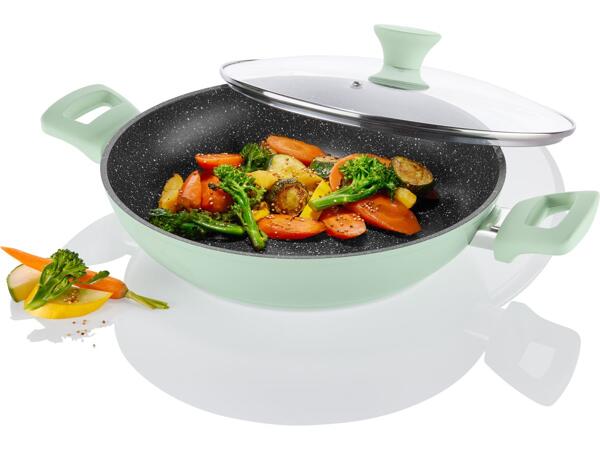 Aluminium Shallow Casserole Ø 28cm with Glass Lid