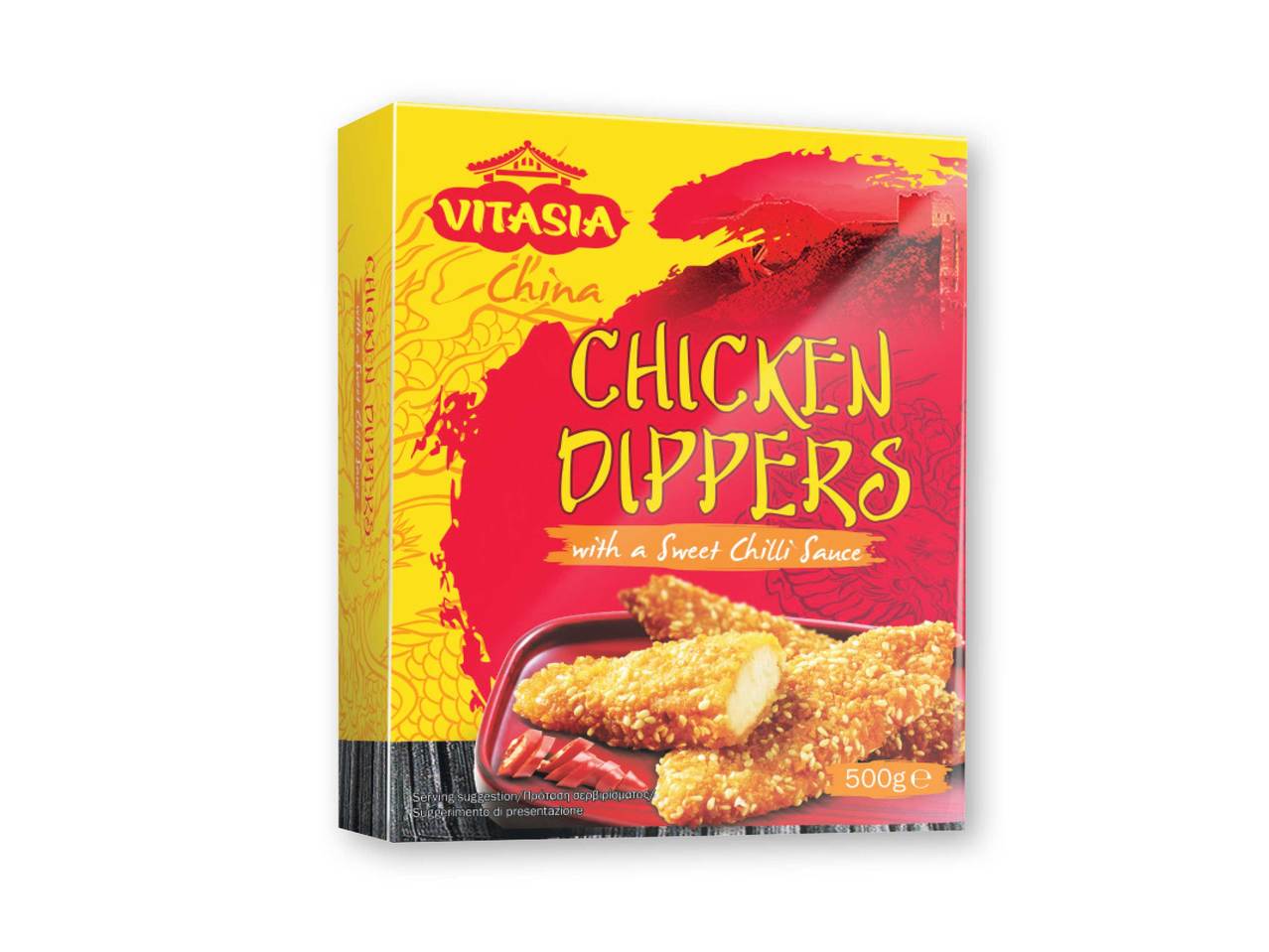 Asian Chicken Dippers with Sweet Chili Sauce