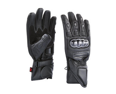 Carbon Knuckle Leather Gloves