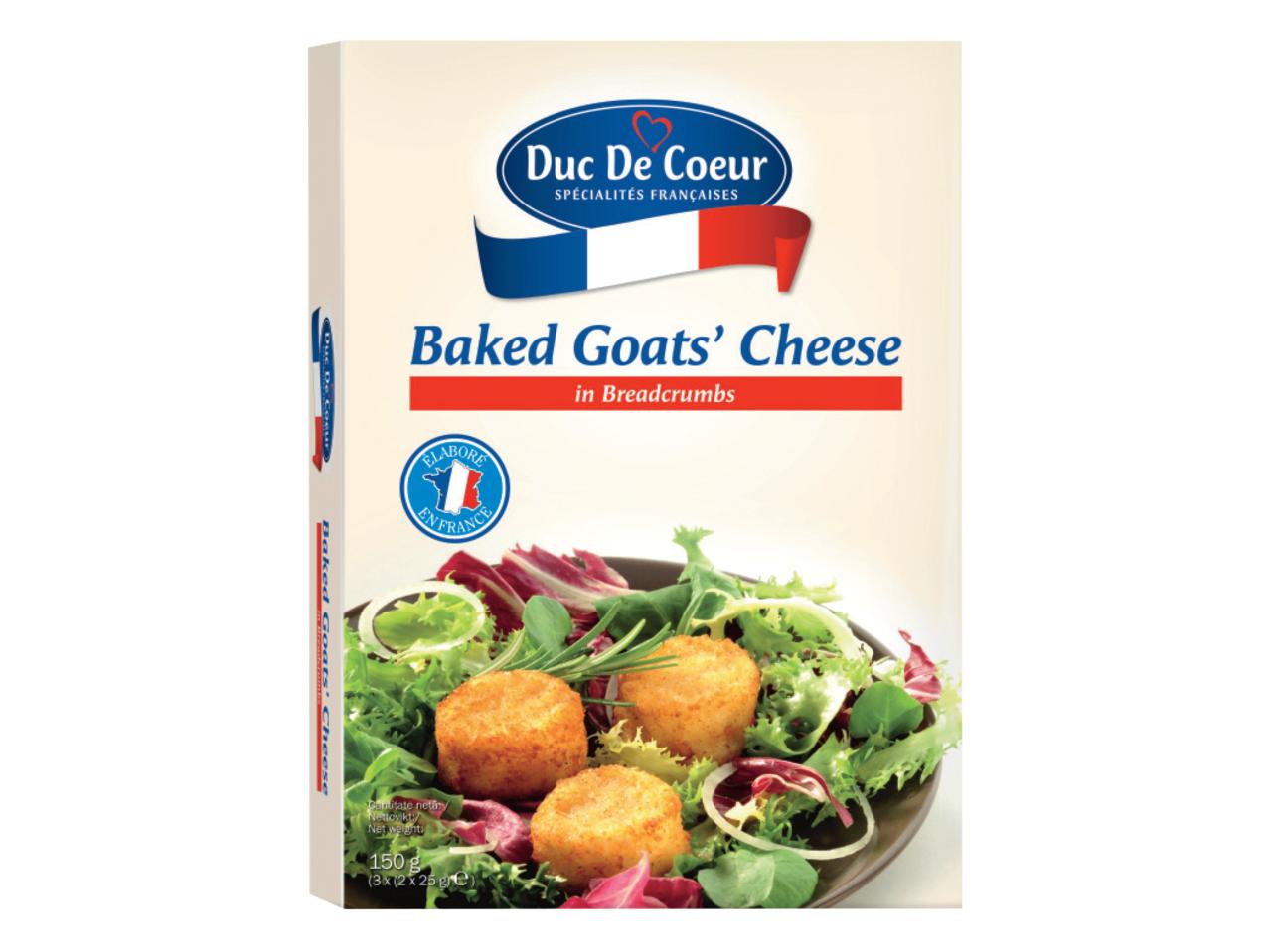 Baked Goat's Cheese in Breadcrumbs