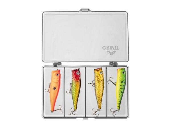 Crivit Popper Fishing Lure Set - 4 Pack