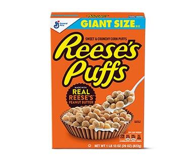 General Mills Lucky Charms or Reese's Peanut Butter Puffs