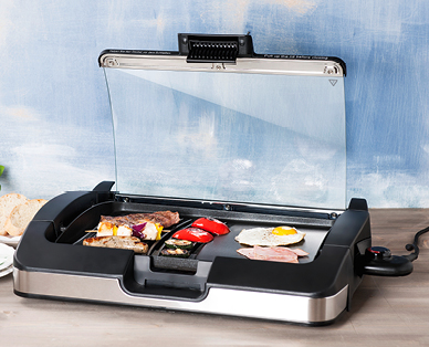 KITCHENWARE Elektrischer Tischgrill mit Glasdeckel
