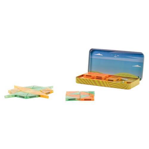40 Piece Micro Travel Magnetic Tiles - Farm