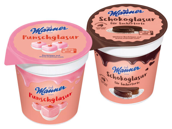 Manner Schoko- oder Punschglasur