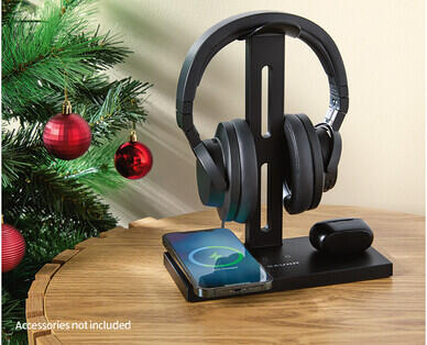 3-in-1 Charging Headphone Stand