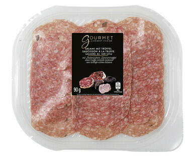 GOURMET 
 SALAMI AVEC DES MORCEAUX DE TRUFFES