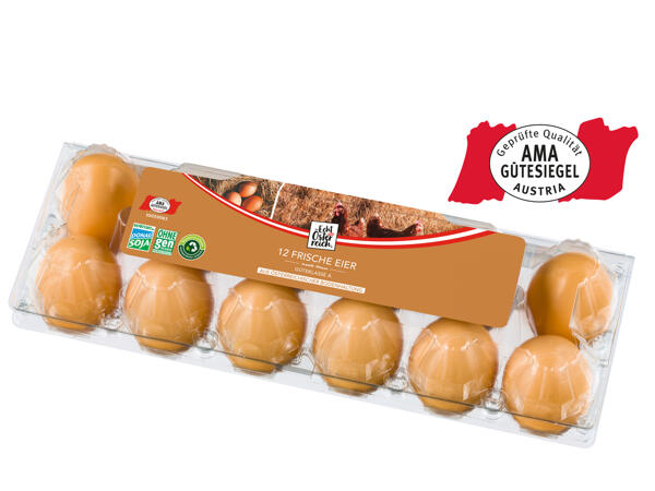 Frische österreichische Eier aus Bodenhaltung