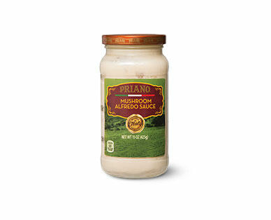 Priano Gourmet Bacon or Mushroom Alfredo Sauce