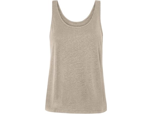 Ladies' linen-blend top