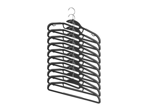 Livarno Home Black Coat Hangers - 10 Pack