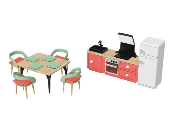 Playtive Flexible Doll Family or Doll's House Furniture