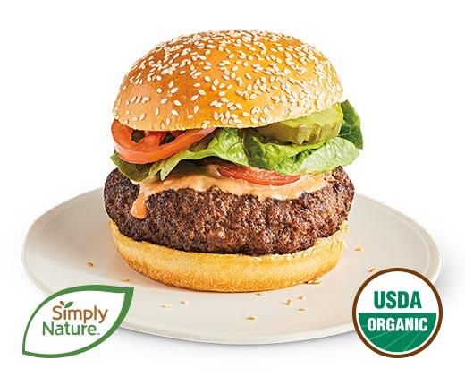 Simply Nature 
 Fresh Family Pack Organic Grass-Fed 80/20 Ground Beef
